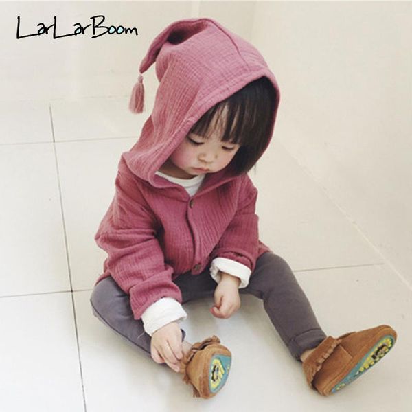 

пальто larlarboom детских курток вскользь однобортный девочек с кисточкой весна осень детьми верхней одеждой для мальчиков хлопка пальто, Blue;gray