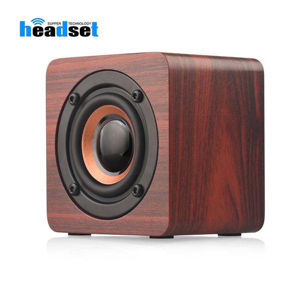 

retro wireless bluetooth subwoofer speakers by wooden stereo bluetooth 4.2 speakers with 1200mah for smartphone