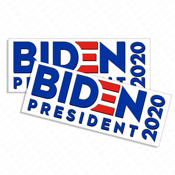 

joe biden letters sticker president 2020 bumper sticker donald trump car stickers pvc decals usa campaign paster souvenir d62903, Blue