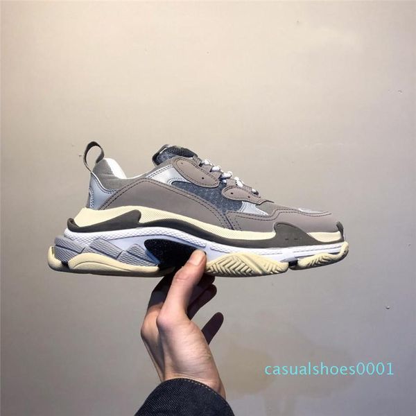 

new fashion paris 17fw triple s sneakers triple-s casual dad mens designer shoes for women beige black sports trainers chaussurac01
