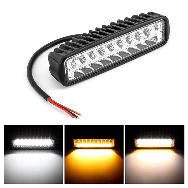 

6 inch 54w led work light flood beam spotlight truck light for motorcycles offroad 4x4 atv 4wd suv uaz car fog