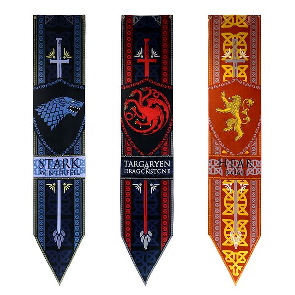 2019 Game Of Thrones Retro Flag 3 Designs Room Bar Decoration