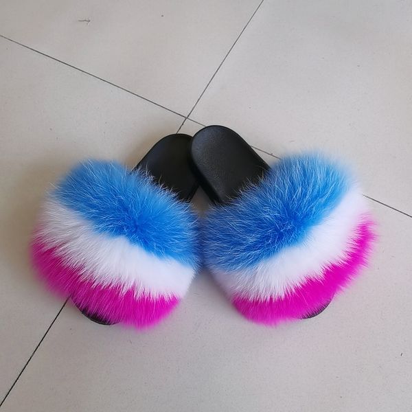 

2020 fur slippers house slippers fur wholesale fur slippers purple, Black