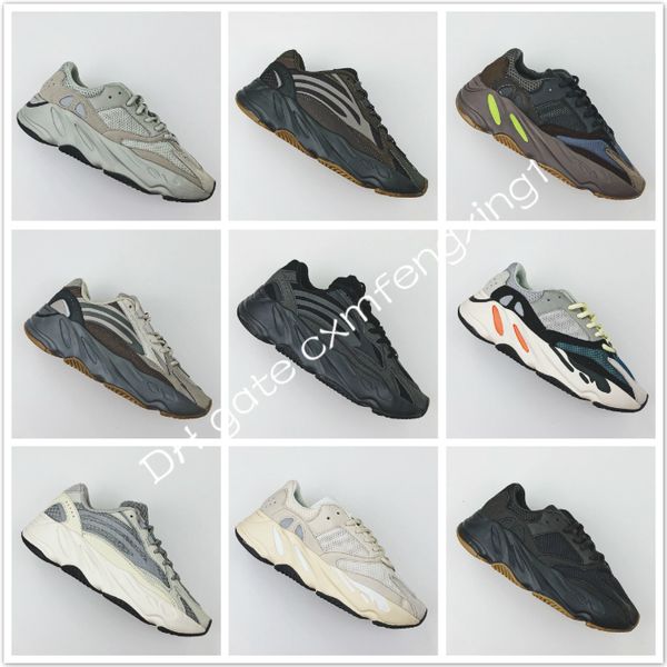 

700 wave runner mauve inertia mens shoes kanye west designer shoes women 700 v2 static sports seankers with box 36-45