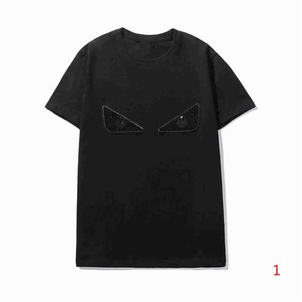 

20s mens t shirts summer tee eyes decoration short sleeve shirt for men wholesale s-2xl, White;black