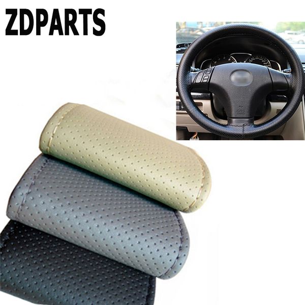 

zdparts 38cm leather automobiles car steering wheel covers for astra j g insignia vectra c 307 206 308 407 207 3008