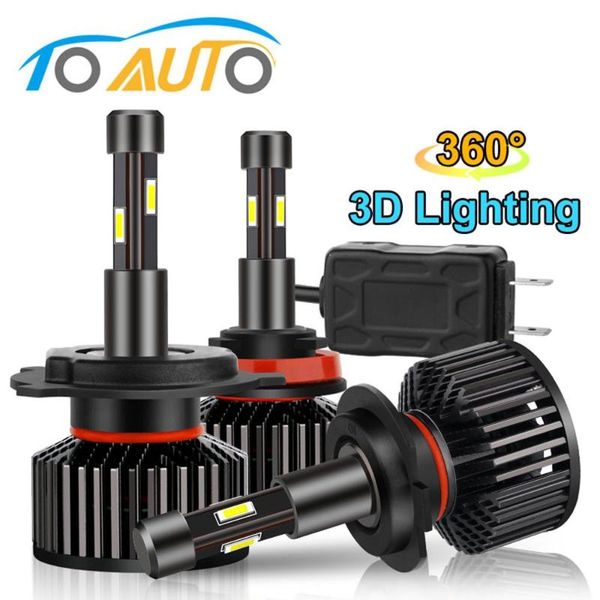 

2pcs h4 headlight led bulb 4 sides csp chips h7 h11 9005 hb3 9006 hb4 auto car headlight bulbs 60w 15000lm canbus fog lights 12v