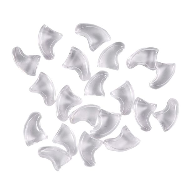 

20 pcs soft nail caps for cat pet claw control paws off + adhesive glue -transparent,size m