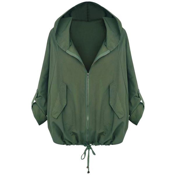 

zipper hooded tooling reflective ecercise jacket casual short coat women crop casaco feminino manteau femme tactical jackets, Red