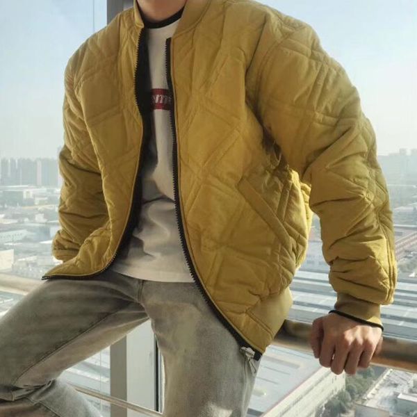 

19fw fleece double-sided down jacket argyle embroidery retro high street coat couple women and mens designer warm comfortable coat hfxhjk061, Black;brown