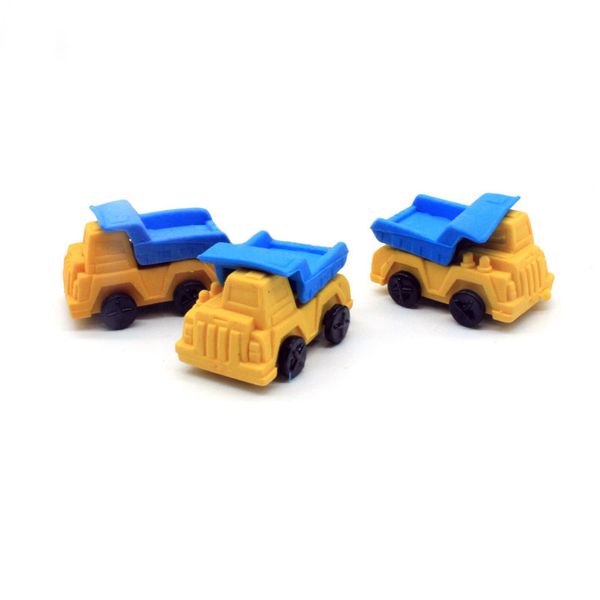 

3d creative truck car eraser removable rubber eraser stationery school supplies papelaria kids penil eraser toy gift -252