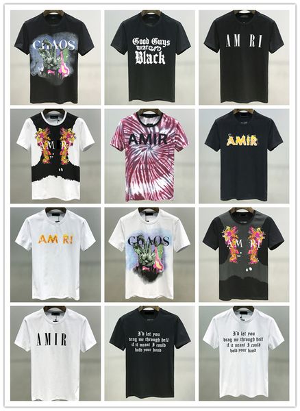 

2020 новые мужские дизайнер футболки для летней моды класса люкс марки amirii футболки мужские 2020 роскошные дизайнерские скатертей shortor, White;black