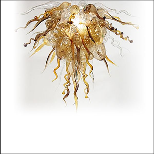 

amazing decorative chihuly modern pendant lamps murano glass amber multicolor led 100% hand blown glass pendant chandeliers