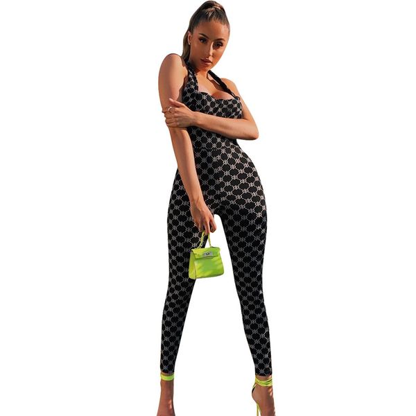 

сексуальная холтер шеи боди женщины холтер шеи slim-подходят комбинезон комбинезоны мода печать комбинезон скины с n19.6-1897, Black;white