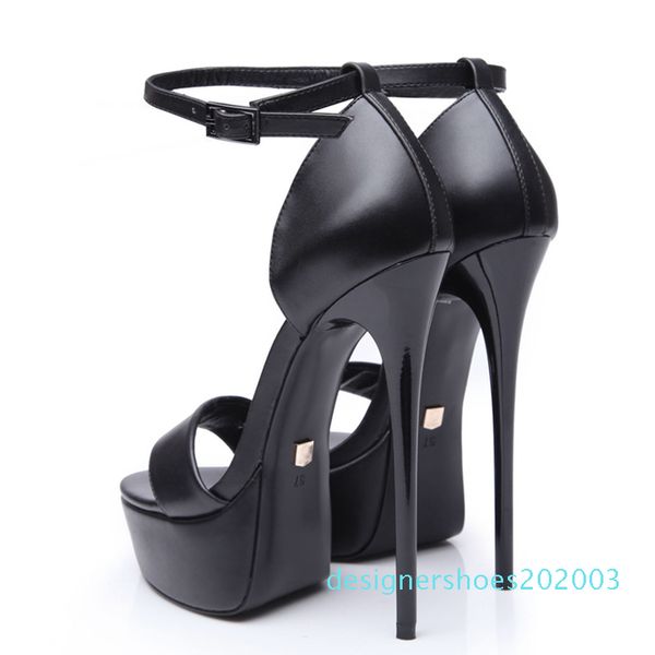 

горячая распродажа-платформа стилет каблук обувь искусственная кожа черный высокий каблук сексуальные туфли для вечерней вечеринки высокое к, Black