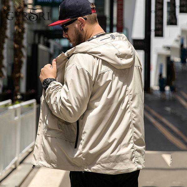 

gersri clothes coat new arrival male jacket loose mens spring winter clothing man jackets zipper warm plus size 6xl, Black;brown