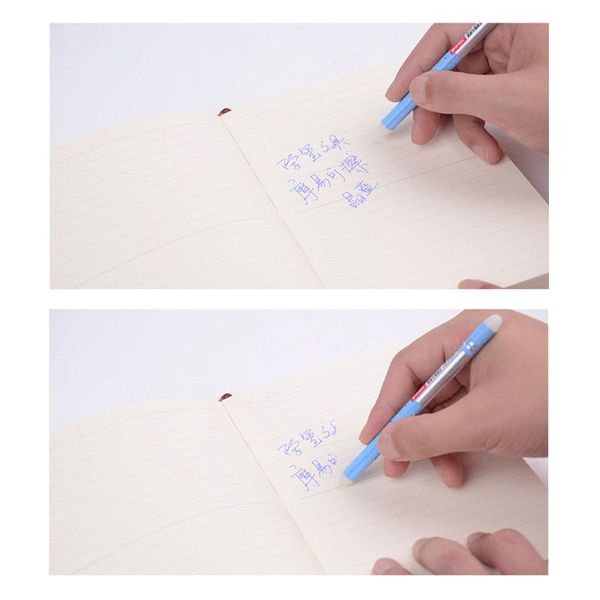 

a set of 12 primary school cartoon prints are small fresh erasable pen magic easy to wipe 0.38 gel pen h7ec