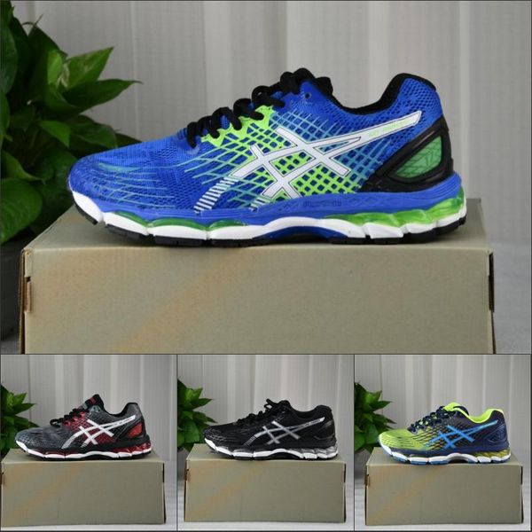 

2019 asic nimbus 17 running shoes for men black blue grey burgundy designer sneakers men sports shoes size 36-45