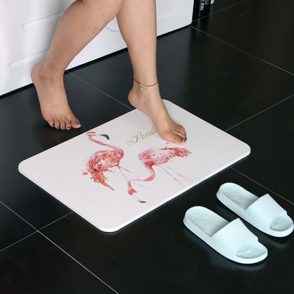 

bath diatomite bathroom water-absorbing entrance mat shower room quick-drying diatomite floor mat