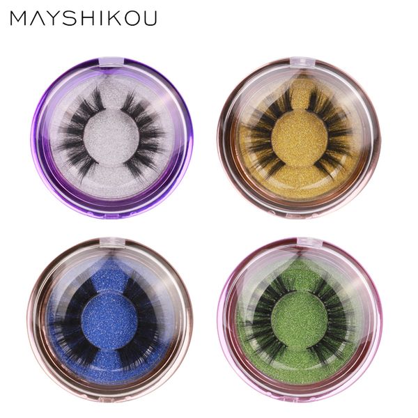 

mayshikou 3d false eyelashes faux mink fake eyelash handmade beauty thick style lashes-extension soft natural thick style makeup tools