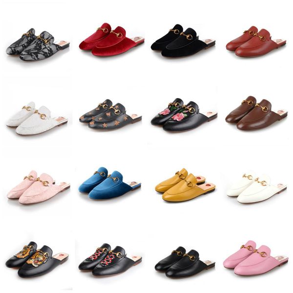 

2019 new designer new genuine leather horsebeit loafers scuffs slippers sandals casual shoes for your foot and comfortable, Black