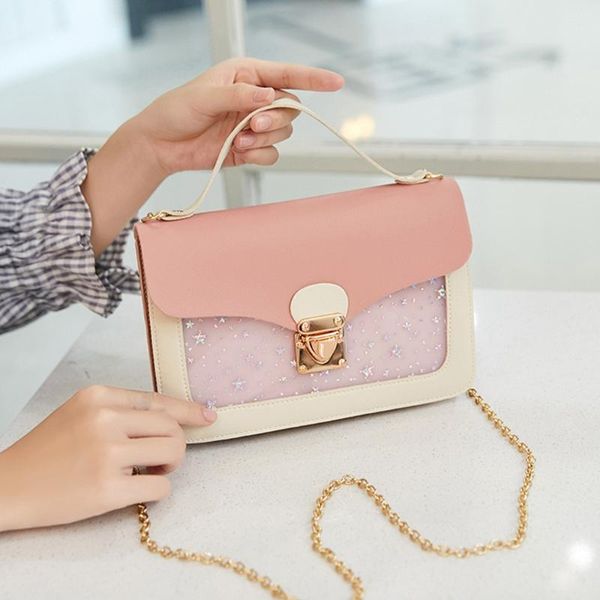 

fashion lady shoulders small sequin purse mobile phone messenger women 2020 bag bolsas de mujer 31