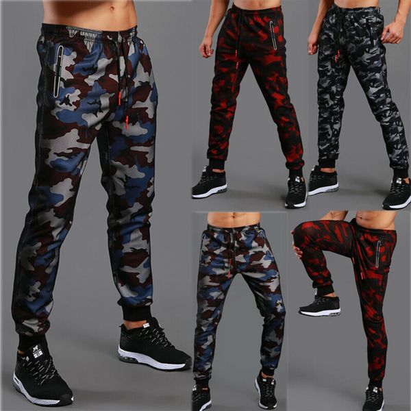

men slim fit tracksuit sport gym skinny jogging joggers sweat pants trousers, Black;blue