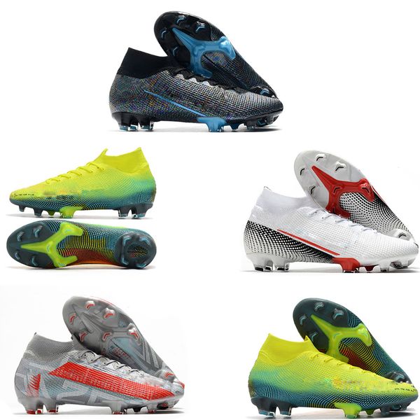 

trend soccer shoes superfly 7 elite se fg soccer cleats mens boys football boots mercurial vapors 13