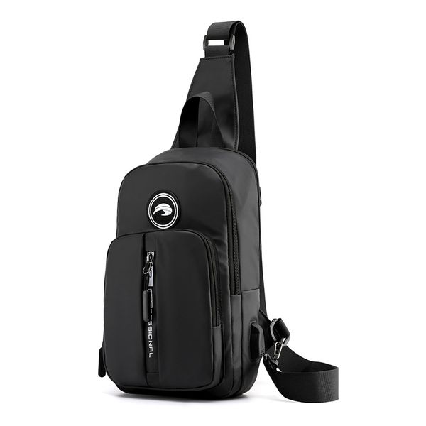 

usb charging men's canvas shoulder bags new fashion chest bag casual crossbody bags 2020 waterproof messenger bag
