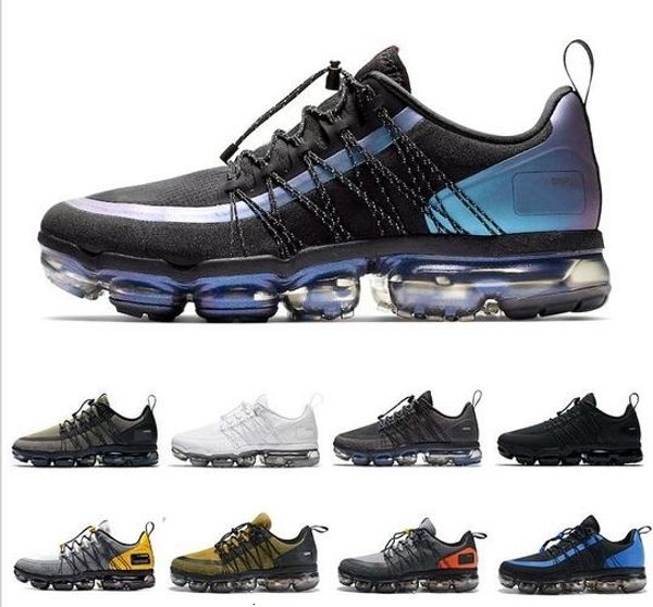 

2019 laser fuchsia utility running shoes for men triple white black reflective wolf grey designer mens trainers sports sneakers 40-45