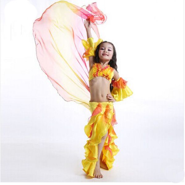 

свободный перевозкы груза сексуальный танец живота костюмы для ребенка или детей хорошо цветы формы дети танцуют практикующему одежды set, Black;red