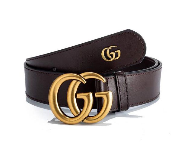 

Высококачественные мужские кожаные вращающиеся буквы гладкой пряжкой коричнево