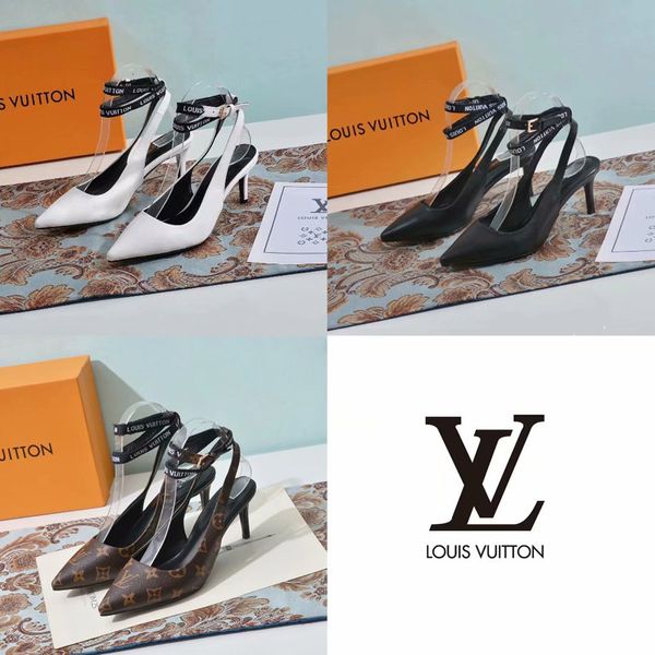 

2019 новинка роскошный дизайнер на высоких каблуках женские сандалии женская дизайнерская обувь кожаный материал оригинальная коробка высота каблука 6.5см размер 35-42