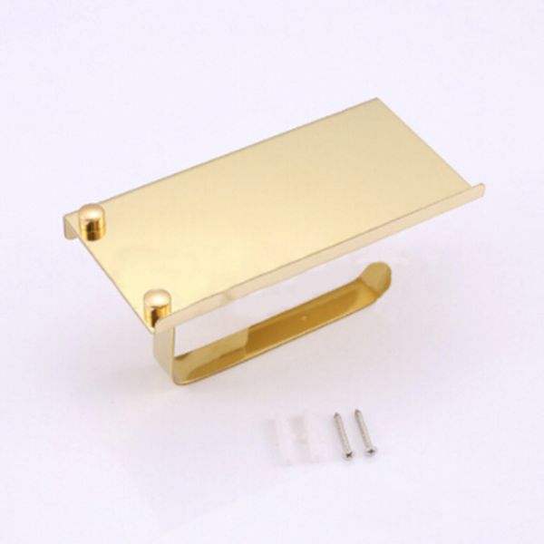 

wall mounted stainless steel toilet paper holder phone stand bath tissue rack