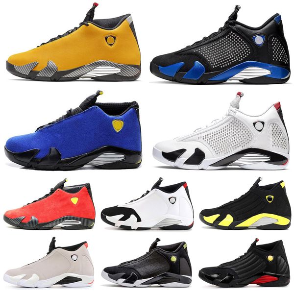 

2019 14 14s basketball shoes desert sand black toe dmp defining moments varsity royal outdoor sports gym trainers sneakers size us8-us13