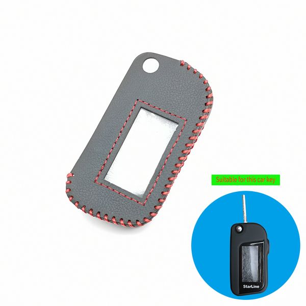 

a93 for starline a93 a63 a39 folding car flip remote fob case cover car alarm shape layer leather protect shell