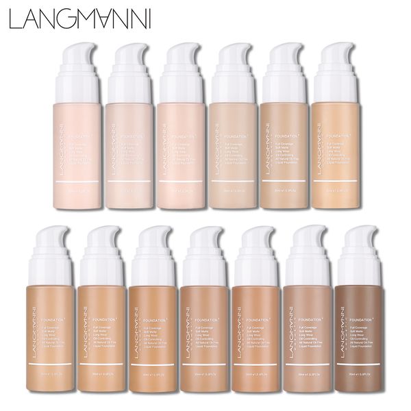 

30ml liquid foundation soft matte concealer primer base professional face make up foundation contour palette dream