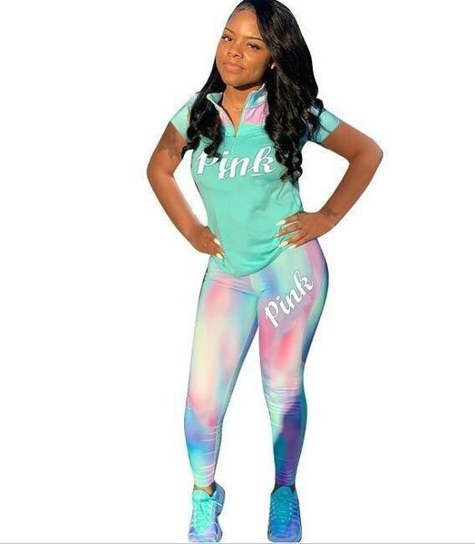 

Pink women track uit 2 piece outfit weat hirt legging winter clothe pink hoodie port wear pant pullover 2074