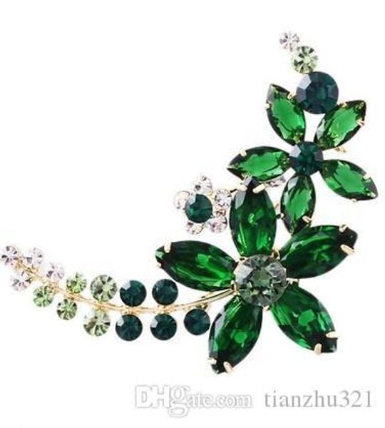 

больше цвета даймонд леди груди брошь (5,6 * 3.4cm) (400-сп, Gray