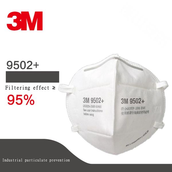 

24-hour delivery 3m protective mask 9502 + ear band anti influenza and anti smoke pm2.5 dust proof, influenza, virus non-woven fabric for me