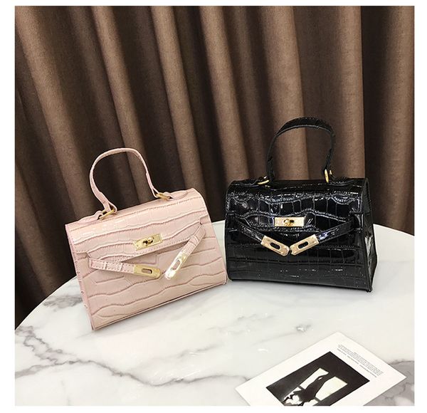 

Дизайнерские сумки Кожаные сумки Крокодил с принтом Сумка Кэрри Осень Новейшая с