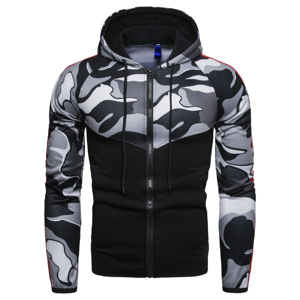 

new casual camouflage stitching self-cultivation and cap men's guard clothes, Black
