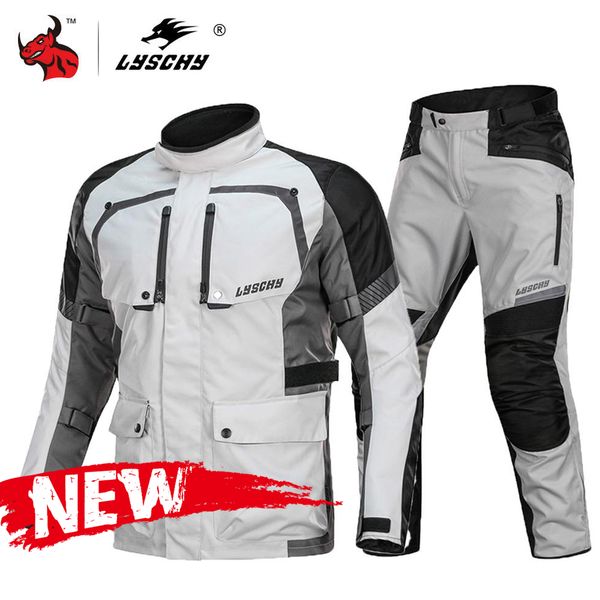 

lyschy мотоцикл куртки ветрозащитный водонепроницаемый костюм мото мотоцикл езда jacket мотокросс chaqueta мото защитное снаряжение