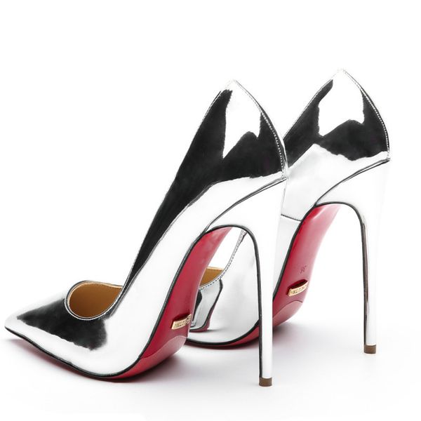 

серебро женщины кружевные каблуки ol высокие каблуки wedding evening официально платья партии обувь sexy stilettos женщины насосы размер 43, Black