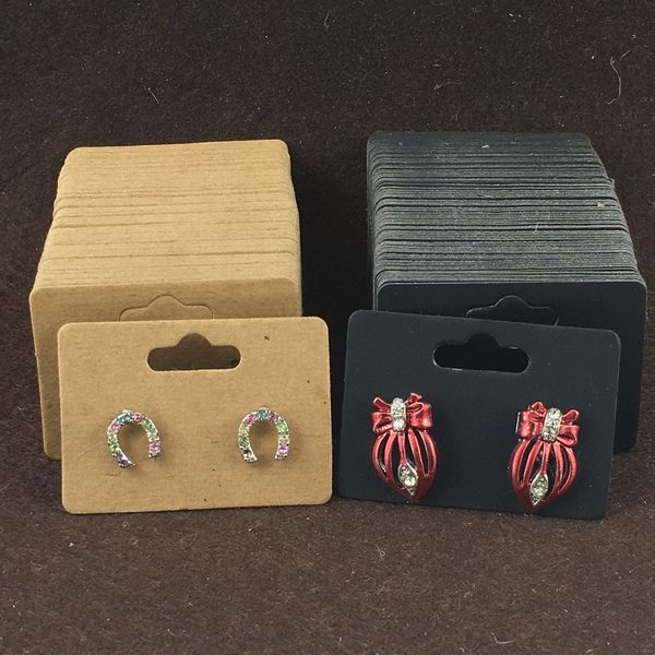 

400pcs 3.5x5cm fashion earring cards kraft earring cards paper jewelry display/earring vintage classic card accept custom logo, Pink;blue