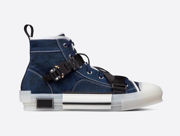 

2020 new 19ss oblique technology fabrics high help casual shoes b23 mens luxury designer shoes womens fashion casual shoes size 36-45 c009, Black