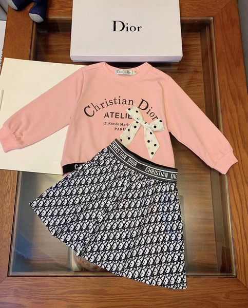 

2019 new children's long sleeve two-piece suit190812#015, White