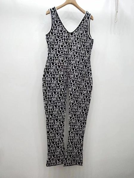 

весна осень женщина вязание комбинезоны буква комбинезонов женской случайной улицы носить suspender брюки для стройной дамы, Black;white