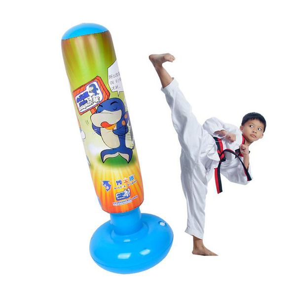

newly 1.25m inflatable bodybuilding gift boxing column tumbler sandbag earthbag funny decompress toy bn99