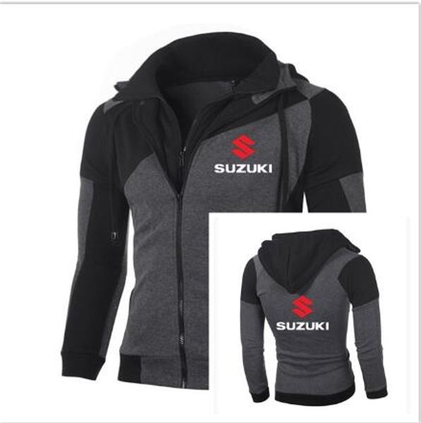 

spring autumn for sports sweatshirt outdoor casual harajuku forsuzuki hoodies jacket zipper cotton motorcycle sweatshirtt